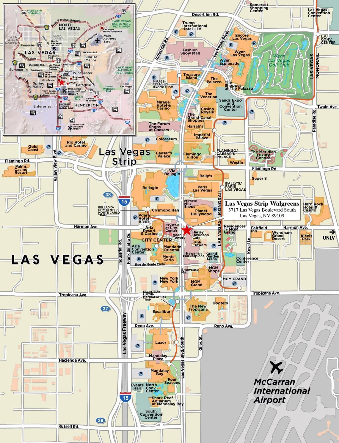 Las Vegas kat jeyografik nan vil la