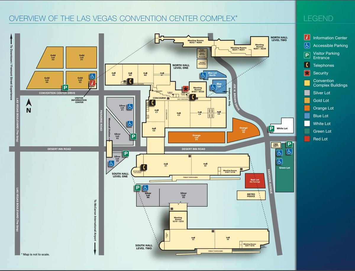 kat jeyografik nan Las Vegas sant konvansyon