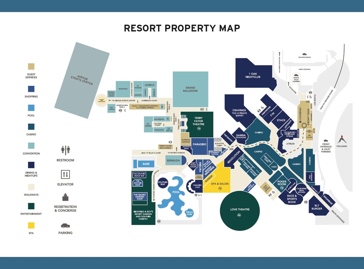 kat jeyografik nan Miraj Las Vegas