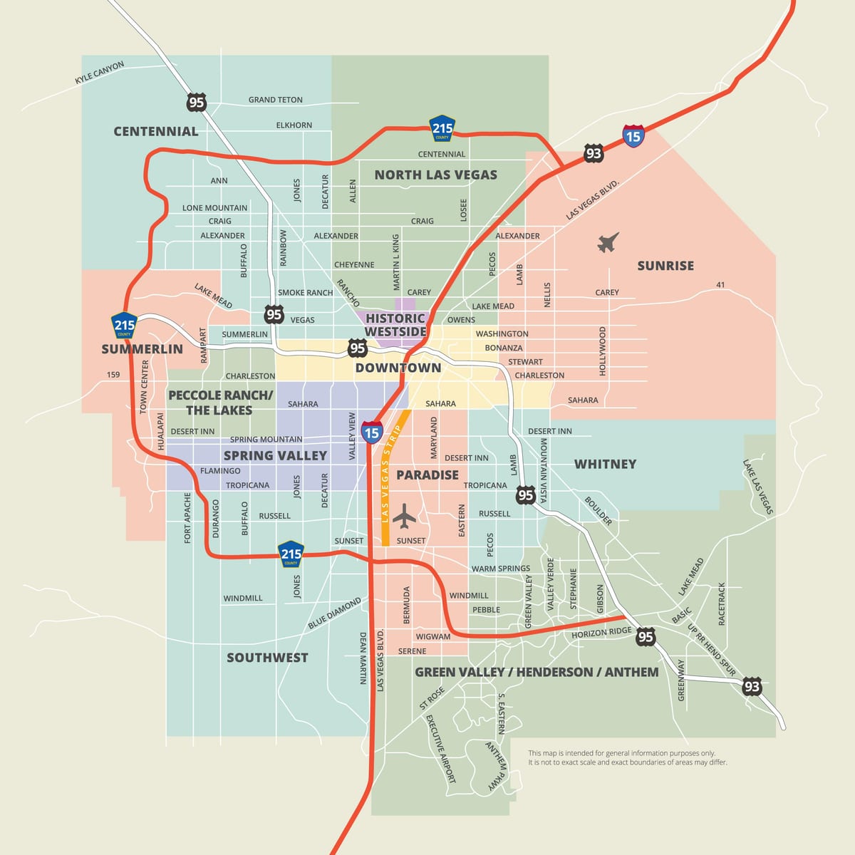 map de north Las Vegas