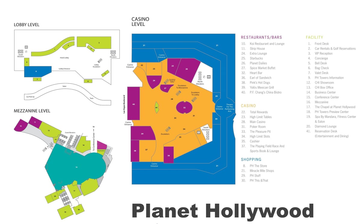 Las Vegas teren kat Planèt Hollywood