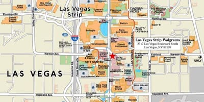 Kat jeyografik nan lavil Las Vegas