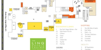 Kat jeyografik nan Linq Las Vegas